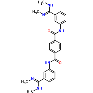 N,N-双[3-(N,N-二甲基甲脒基)苯基]苯-1,4-二羧酰胺结构式_5300-72-1结构式