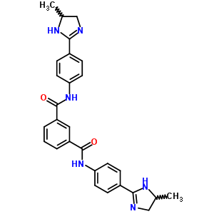N,N-双[4-(4-甲基-4,5-二氢-3H-咪唑-2-基)苯基]苯-1,3-二羧酰胺结构式_5300-76-5结构式