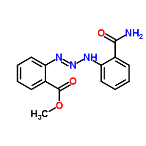 Methyl 2-[(2-carbamoylphenyl)amino]diazenylbenzoate Structure,53017-94-0Structure