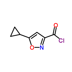 5-环丙基异噁唑-3-羰酰氯结构式_53064-58-7结构式