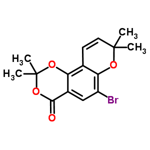 10-溴-2,2,6,6-四甲基-2H-1,5,7-三噁菲-8-酮结构式_531501-42-5结构式