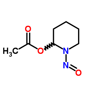 Alpha-乙酰氧基-n-亚硝基哌啶结构式_53198-44-0结构式