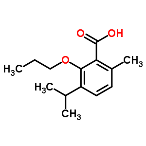 3-丙氧基-p-异丙基苯-2-羧酸结构式_53206-94-3结构式