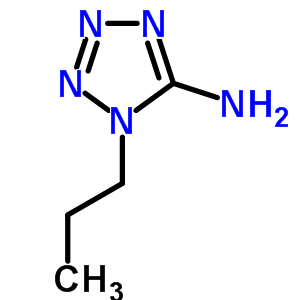 1-丙基-1H-四唑-5-胺结构式_5340-04-5结构式