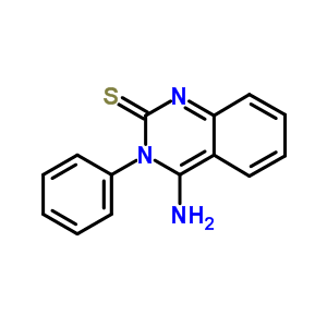 4-氨基-3-苯基-喹唑啉-2-硫酮结构式_53412-77-4结构式