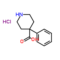 4-苯基-4-哌啶甲酸结构式_53484-76-7结构式