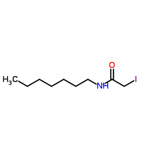 n-庚基-2-碘-乙酰胺结构式_5349-30-4结构式
