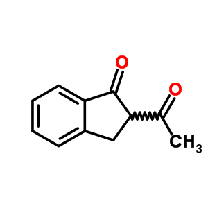 2-乙酰基-2,3-二氢茚-1-酮结构式_5350-68-5结构式