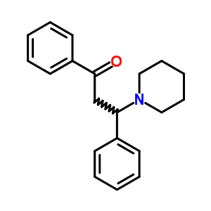 3-苯基-3-哌啶-苯丙酮结构式_5350-97-0结构式
