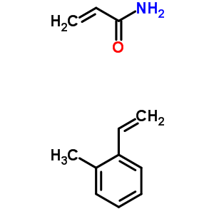 2-丙烯酰胺与乙烯基甲基苯聚合物结构式_53549-48-7结构式