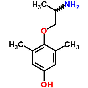 4-(2-氨基丙氧基)-3,5-二甲基苯酚结构式_53566-99-7结构式