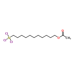 11-乙酰氧基十一烷基三氯硅烷结构式_53605-77-9结构式