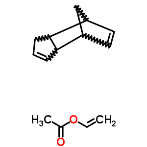 3a,4,7,7alpha-四氢-4,7-甲桥-1h-茚与乙烯基乙酸酯共聚物结构式