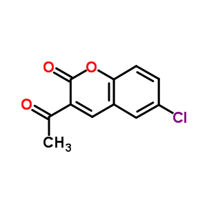 3-乙酰基-6-氯-2H-色烯-2-酮结构式_53653-66-0结构式
