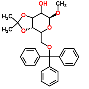 Methyl 3,4-o-isopropylidene-6-o-trityl-alpha-d-galactopyranoside Structure,53685-07-7Structure