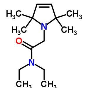 1-(N,N-二乙基氨基乙酰基)-2,2,5,5-四甲基-3-吡咯烷结构式_53725-39-6结构式