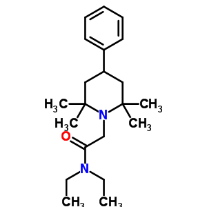 1-(N,N-二乙基甘氨酰基)-4-苯基-2,2,6,6-四甲基哌啶结构式_53725-56-7结构式