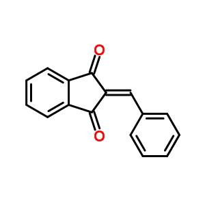 2-(苯基亚甲基)茚-1,3-二酮结构式_5381-33-9结构式