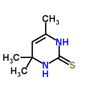 4,4,6-Trimethyl-1,3-dihydropyrimidine-2-thione Structure,5392-23-4Structure