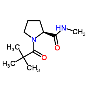 特戊酰-脯氨酸 n-甲基酰胺结构式_53933-35-0结构式