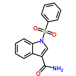 1-(苯基磺酰基)-1H-吲哚-3-羧酰胺结构式_540740-49-6结构式