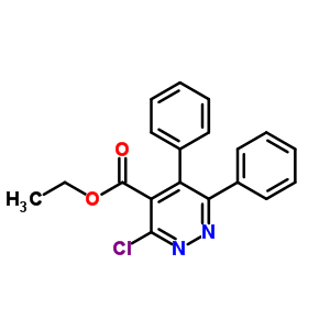 3-氯-5,6-二苯基-4-吡嗪羧酸乙酯结构式_54108-27-9结构式
