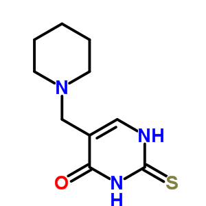 5-(Piperidinomethyl)-2-thioxo-2,3-dihydro-4(1h)-pyrimidinone Structure,5424-84-0Structure