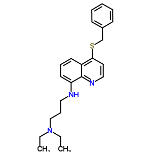 N-(4-苄基磺酰基喹啉-8-基)-N,N-二乙基-丙烷-1,3-二胺结构式_5431-71-0结构式