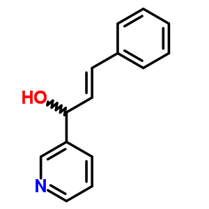1-(3-吡啶)-1-羟基-3-苯基-2-丙烯结构式_54313-75-6结构式