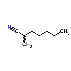 2-甲基庚腈结构式_54321-41-4结构式