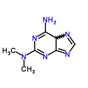 6-氨基-2-(二甲基氨基)嘌呤结构式_5434-23-1结构式