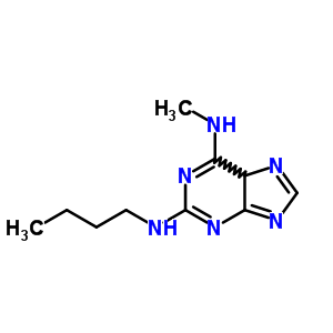 2-丁基氨基-6-甲基氨基嘌呤结构式_5434-24-2结构式