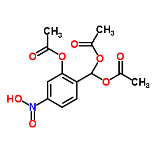 2-乙酰氧基-4-硝基-亚苄基二乙酸酯结构式_54362-25-3结构式