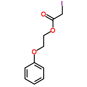 2-苯氧基乙基 2-碘乙酸酯结构式_5437-00-3结构式