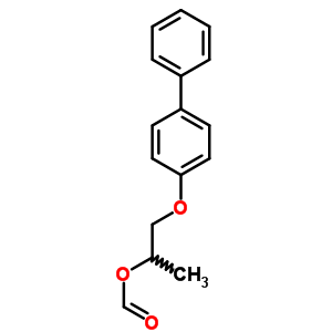 1-(4-苯基苯氧基)丙烷-2-甲酸结构式_5437-06-9结构式