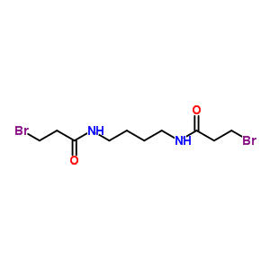 N,N-1,4-丁烷二基双[3-溴-丙酰胺结构式_54378-02-8结构式