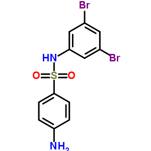 4-氨基-N-(3,5-二溴苯基)苯磺酰胺结构式_5438-94-8结构式