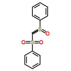 苯基亚磺酰基)(苯基磺酰基)甲烷结构式_54384-18-8结构式