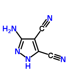 3-氨基吡唑-4,5-二甲腈结构式_54385-49-8结构式