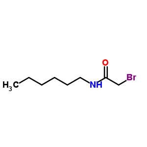 2-溴-n-己基-乙酰胺结构式_5439-32-7结构式