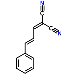 2-(3-苯基-2-丙烯-1-基)-丙二腈结构式_5439-39-4结构式