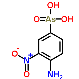 (4-氨基-3-硝基-苯基)胂酸结构式_5440-06-2结构式