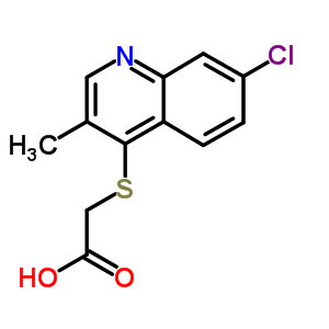 2-[(7-氯-3-甲基-4-喹啉)硫代]-乙酸结构式_5443-01-6结构式