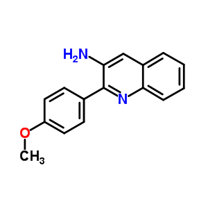 2-(4-甲氧基苯基)-3-喹啉胺结构式_5443-82-3结构式