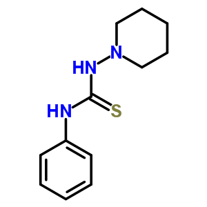 3-苯基-1-(1-哌啶)硫代脲结构式_5446-55-9结构式
