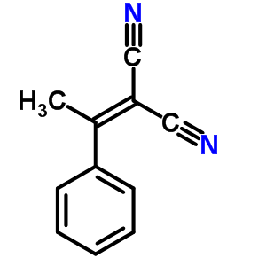 2-(1-苯基亚乙基)丙二腈结构式_5447-87-0结构式