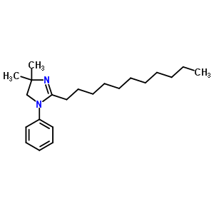 4,4-二甲基-1-苯基-2-十一基-2-咪唑啉结构式_5448-27-1结构式
