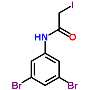 N-(3,5-二溴苯基)-2-碘-乙酰胺结构式_5448-50-0结构式