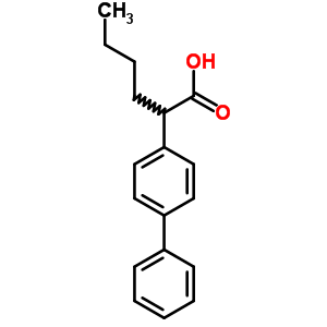 2-(4-苯基苯基)己酸结构式_5449-45-6结构式