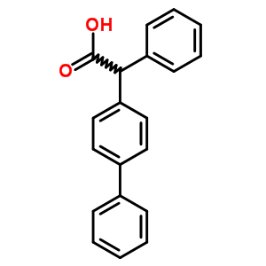 2-苯基-2-(4-苯基苯基)乙酸结构式_5449-50-3结构式